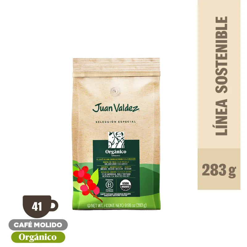 Caja Café En Grano Molido Orgánico 283g (12un)