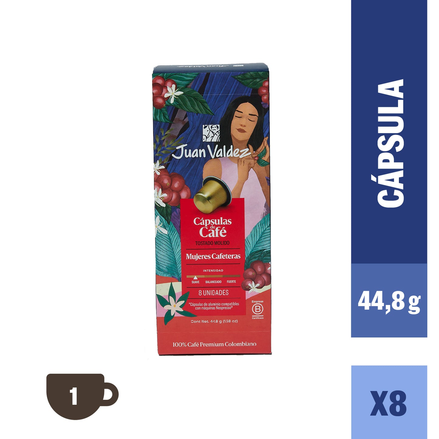Caja Cápsulas Espresso Mujeres x8 (20un)