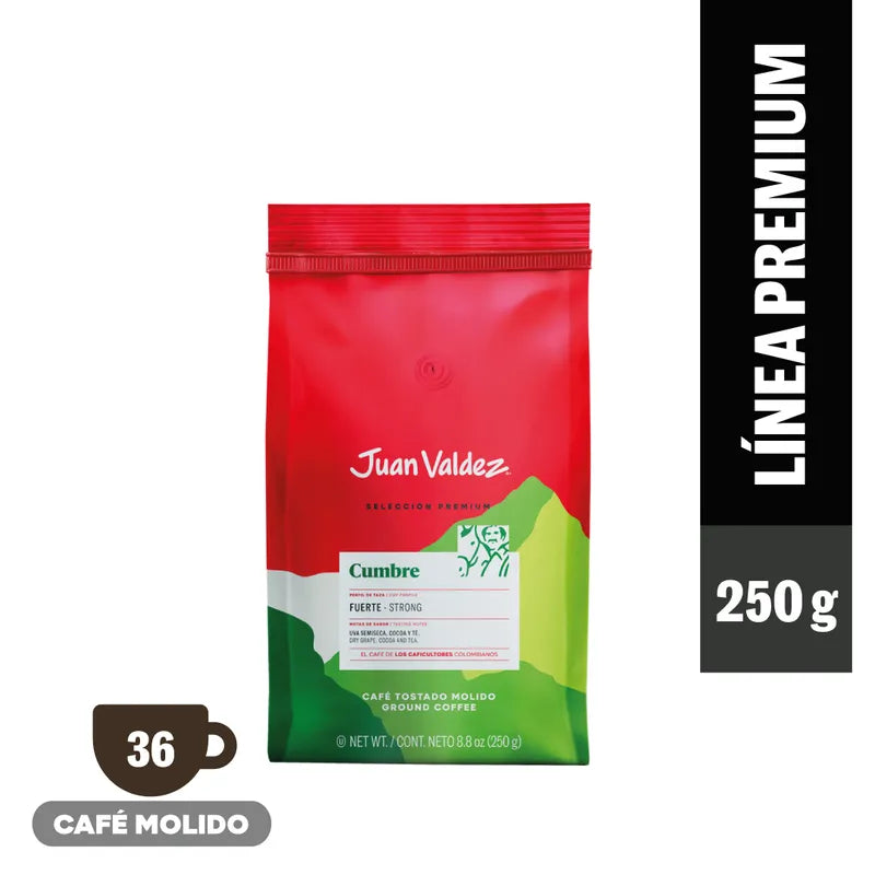 Caja Café En Grano Molido Cumbre 250g (12un)